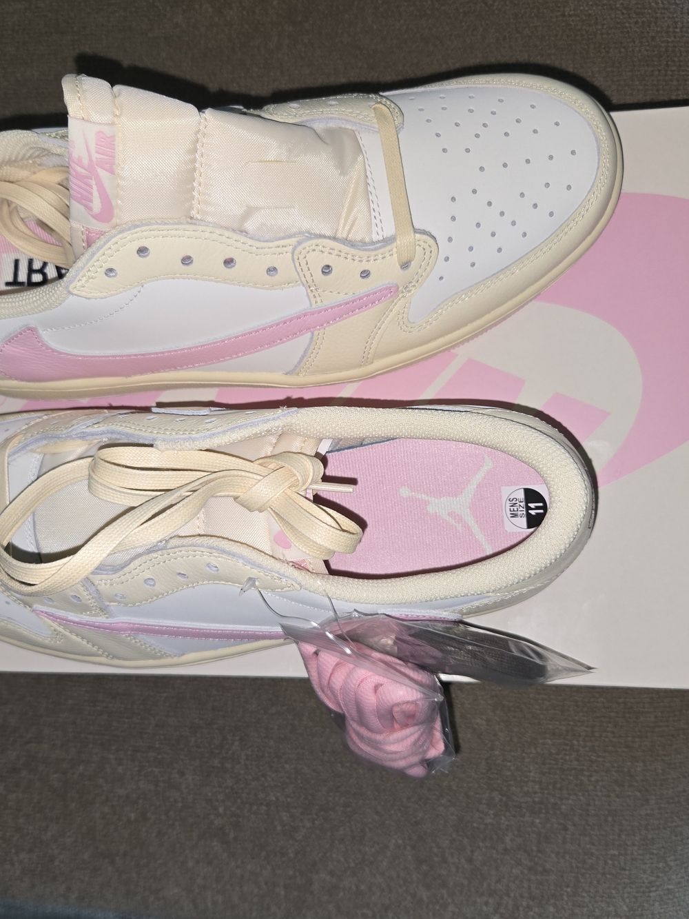 Nike Travis Scott Air Jordan Shy Pink and Tropical Size 11